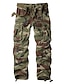 abordables Pants-mais&amp;amp;amp; Pantalon cargo sauvage, camouflage militaire militaire pantalon de combat de travail décontracté avec 8 poches 5337 kaki 42