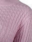 abordables Vestidos para Mujer-Mujer Vestido de Suéter Vestido hasta la Rodilla Rosa polvorienta Negro Beige Manga Larga Otoño Invierno Escote Redondo caliente Casual 2021 M L XL