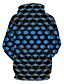 abordables Hoodies-Homme Sweat à capuche Rouge Bleu Violet Vert Capuche Géométrique 3D 3D effet Grande Taille Design basique Automne Vêtement Tenue Pulls Capuche Pulls molletonnés manche longue
