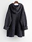 cheap Sweaters-Women&#039;s Basic Knitted Solid Color Plain Pullover Acrylic Fibers Long Sleeve Plus Size Sweater Cardigans Hooded Fall Dark Gray