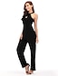 cheap Jumpsuits &amp; Rompers-Women&#039;s Basic Black Blue Red Jumpsuit Solid Colored