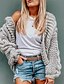 cheap Cardigans-Women&#039;s Cardigan Plain Solid Color Knitted Basic Long Long Sleeve Sweater Cardigans Fall Spring Hooded Open Front Yellow Blushing Pink Wine