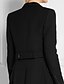 cheap Coats &amp; Trench Coats-Women&#039;s Solid Colored Basic Fall Coat Long Daily Long Sleeve Acrylic Coat Tops Black