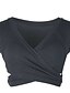 cheap Tops &amp; Blouses-Women&#039;s T shirt Tee Going Out Tops Concert Tops Solid Colored Black White Yellow Criss Cross Sleeveless Party Casual Daily Basic Sexy V Neck Regular Fit