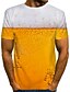 cheap Tank Tops-Men&#039;s T shirt Shirt Graphic Beer 3D Print Round Neck Daily Going out Short Sleeve Print Tops Streetwear White Orange Red