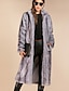 cheap Coats &amp; Trench Coats-Women&#039;s Solid Colored Oversized Basic Fall &amp; Winter Coat Long Daily Long Sleeve Faux Fur Coat Tops Gray
