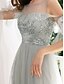 cheap Party Dresses-Women&#039;s A Line Dress Maxi long Dress Light gray Sleeveless Solid Color Sequins Fall Spring Round Neck Elegant Formal Party Slim 2021 S M L XL XXL