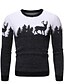 cheap Christmas Sweaters-Men&#039;s Pullover Geometric Animal Christmas Long Sleeve Sweater Cardigans Winter Crew Neck Black Red Navy Blue