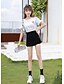cheap Skirts-Women&#039;s Casual / Daily Basic Skirts Solid Colored White Black