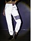 cheap Bottoms-Women&#039;s Sporty Streetwear Outdoor Loose Holiday Daily Wear Tactical Cargo Pants Full Length Stripe Luminous Silver