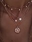 preiswerte Modische Halsketten-Boho Star Halsketten Sommer Strand Halsreif Anhänger Halskette Kette Modeschmuck für Frauen und Mädchen (Silber)