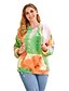 preiswerte Tops in Übergröße-Damen Pullover Hoodie Sweatshirt Batik überdimensional Alltag Andere Drucke Grundlegend Kapuzenpullover Sweatshirts Rote Gelb Grün