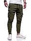 cheap Pants-men&#039;s skinny cargo joggers slim fit multi pockets sweatpants drawstrings casual gym workout track pants army green xl