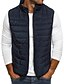 cheap All Sale-fanshonn men&#039;s puffer vest winter padded sleeveless lightweight down jacket warm coat for casual work travel outdoor black