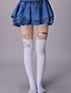 abordables Chaussettes pour enfants-Enfants Fille Sous-vêtements &amp; Chaussettes Blanche Bleu Violet Chat Bloc de Couleur