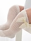 preiswerte Kindersocken-Baby Mädchen Unterwäsche &amp; Socken Weiß Gelb Rosa Weiß Blau Solide Gitter Schleife