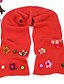 cheap Kids&#039; Scarves-1pcs Kids Unisex Active Floral Knitting Scarves White / Black / Red One-Size