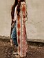 abordables Jerséis-Elegante Mujer A Rayas De Punto Algodón Cárdigan Manga Larga Cárdigans suéter Otoño Invierno Frente Abierto Marrón