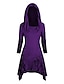 cheap Plus Size Collection-Women&#039;s Hoodie Sweatshirt Burgundy Hoodie Punk Halloween Black Wine Purple Graphic Halloween Holiday Hoodie Long Sleeve Inelastic Fall &amp; Winter