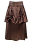 abordables Skirts-Falda maxi larga gótica victoriana de encaje negro para mujer para fiesta