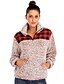 cheap Hoodies &amp; Sweatshirts-Women&#039;s Color Block Fur Trim Basic Fall &amp; Winter Teddy Coat Regular Daily Long Sleeve Faux Fur Coat Tops Khaki
