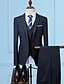 economico Giacche da Donna-Giacca blazer 3 pezzi giacca da uomo slim fit giacca da smoking per feste di matrimonio&amp;amp; pantaloni (nero, xxxl)