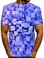 billige T-shirts og tanktops til mænd-Herre Skjorte T-shirt T-Shirts Grafisk Plads Rund hals Sort Rød Blå Guld Grøn 3D-udskrivning Plusstørrelser Daglig Weekend Kortærmet Trykt mønster Tøj overdrevet Land Sjov