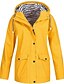 cheap Jackets-Women&#039;s Jacket Daily Winter Long Coat Stand Collar Regular Fit Sporty Jacket Long Sleeve Plain Patchwork Yellow Blushing Pink