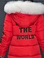 preiswerte Jacken &amp; Mäntel für Mädchen-Kinder Mädchen Daune Jacke Langarm Schwarz Rosa Rote Buchstabe Herbst Winter Aktiv Schulanfang 3-12 Jahre