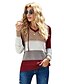 cheap Sweaters-Women&#039;s Pullover Plaid Solid Color Knitted Cotton Long Sleeve Loose Sweater Cardigans Fall Hooded Wine Gray Khaki