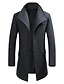 cheap Sale-men&#039;s  trench coat winter business single breasted windproof lapel collar jacket topcoat