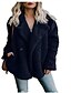 cheap Blazers-women&#039;s casual jacket winter warm tops parka outwear ladies coat overcoat outercoat khaki