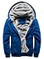 cheap Sale-ulanda men&#039;s winter jackets thicken hooded fleece sherpa lined zipper hoodie sweatshirt jacket warm thick coats red