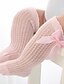 cheap Kids&#039; Socks-Toddler Girls&#039; Underwear &amp; Socks White Yellow Blushing Pink White Blue Solid Colored Mesh Bow