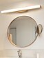 baratos Luzes para Espelho-lâmpada led espelho madeira maciça nórdica 40/60/80 cm lâmpada do armário do banheiro cômoda do banheiro lâmpada de parede de log de maquiagem simples 6w / 9w / 12w