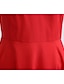 abordables Robes Soirée-Femme Robe Évasée Robe mi-longue Noir Rouge Bleu Poudré Sans Manches Couleur unie Dos Nu Lacet Eté Licou Simple 2021 S M L XL XXL