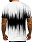 cheap Men&#039;s Shirts-Men&#039;s T shirt Tee Shirt Round Neck Graphic 3D Black / White Green White Black Rainbow 3D Print Short Sleeve Plus Size Print Daily Going out Tops Streetwear