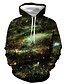 cheap Hoodies-Men&#039;s Graphic Galaxy Star Print Pullover Hoodie Sweatshirt Daily Going out Casual Hoodies Sweatshirts  Purple Blushing Pink Army Green