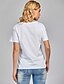abordables T-shirts-Mujer Camiseta Un Color Escote Redondo Básico Tops 100% Algodón Blanco Negro Morado