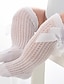 abordables Chaussettes pour enfants-Bébé Fille Sous-vêtements &amp; Chaussettes Blanche Jaune Rose Claire Blanc Bleu Couleur Pleine Maille Noeud