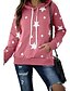cheap Hoodies &amp; Sweatshirts-Women&#039;s Star Brown Hoodie Pullover Front Pocket Daily Casual Hoodies Sweatshirts  Purple Blushing Pink Black