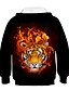 cheap Boys&#039; Hoodies &amp; Sweatshirts-Kids Boys&#039; Hoodie &amp; Sweatshirt Long Sleeve 3D Animal Drawstring Black Children Tops Active Children&#039;s Day