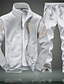 cheap Men&#039;s Sweatshirt Set-Men&#039;s Activewear Tracksuit Zipper Collar Plus Size