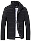abordables Best Sellers-chaqueta de hombre, chaqueta de abrigo con cremallera de invierno delgado con cuello alto cálido para hombre (gris, (us) m = asiático l)