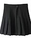 billige Skirts-kvinder skoleuniform plaid plisseret mini nederdel 12 sort
