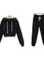 abordables Jumpsuits &amp; Rompers-Mujer Básico Color sólido Conjunto de dos piezas Sudadera Pantalón Loungewear Correa Retazos Tops