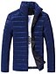 billige Best Sellers-mænds jakke, drenge mænd varm stand krave slank vinter lynlås frakke outwear jakke (grå, (os) m = asiatiske l)