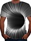 abordables Tank Tops-Homme Unisexe Chemise T shirt Tee Tee Graphic 3D Print Col Rond Noir / Blanc Jaune Bleu Vert 3D effet Grande Taille Casual du quotidien Manche Courte Impression 3D Imprimer Vêtement Tenue Mode Frais