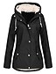 cheap Coats &amp; Trench Coats-Women&#039;s Coat Fall &amp; Winter Daily Sports Long Coat Hooded Slim Basic Jacket Long Sleeve Patchwork Solid Colored Yellow Green Black / Lined
