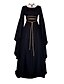 preiswerte Silvester Kleider-Frauen Cosplay Party plissiert Rundhals mittelalterliche gotische Renaissance Kleid weiß klein
